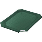 Coolaroo Original Elevated Cooling Dog Bed Replacement Cover Weather Resistant Knitted Fabric Brunswick Green Medium 42 Inches By 25.5 Inches