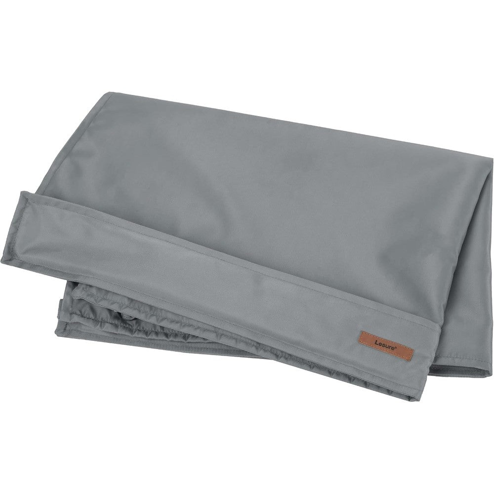 Lesure Waterproof Dog Bed Cover Replacement Washable Large Size For Orthopedic Pet Mat Mattress 36 X 27 X 3 Inches Grey