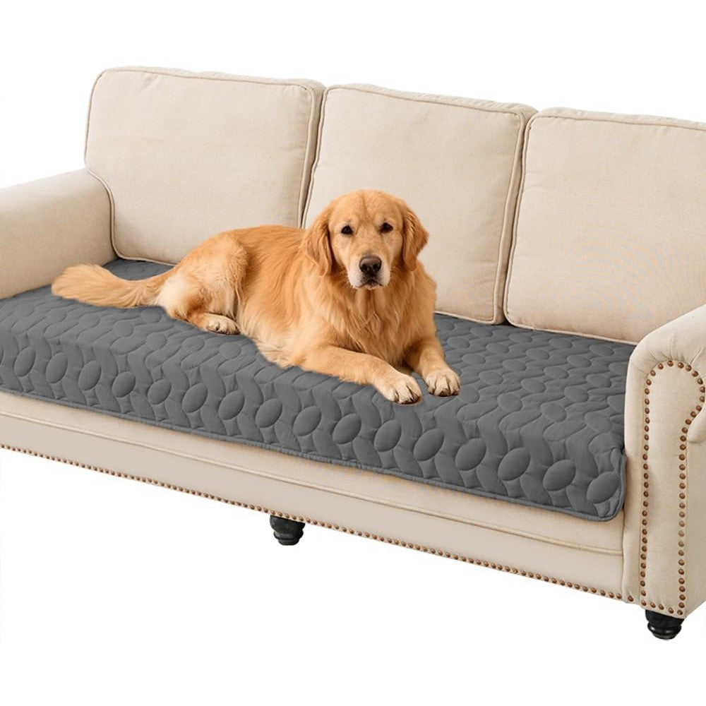 Ameritex Pet Bed Cover Waterproof Dog Blanket For Sofa And Furniture Quilted Microfiber Couch Protector 30 By 70 Inches Dark Grey