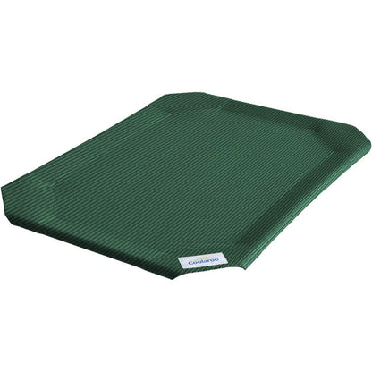 Coolaroo Original Elevated Pet Bed Replacement Cover Breathable Cooling Knitted Fabric For Large Dogs Brunswick Green 43.5 Inches X 31.5 Inches