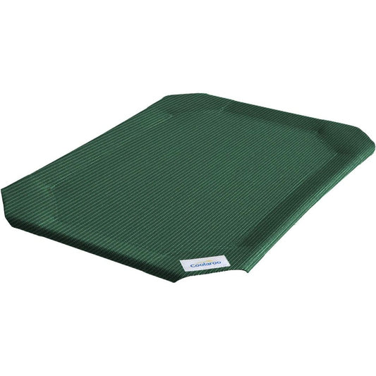 Coolaroo Original Elevated Pet Bed Replacement Cover Breathable Cooling Knitted Fabric For Large Dogs Brunswick Green 43.5 Inches X 31.5 Inches