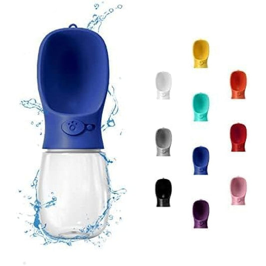 WePet Portable Dog Water Bottle Leak Proof Puppy Water Dispenser With Drinking Feeder For Pets Outdoor Walking And Hiking Aqua 19 Ounce