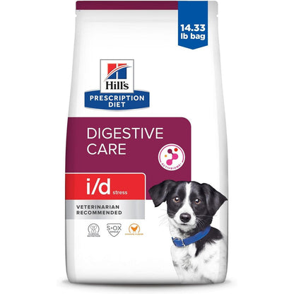Hill's Prescription Diet i/d Stress Digestive Care Chicken Flavor Dry Dog Food 14.33 Pound Bag