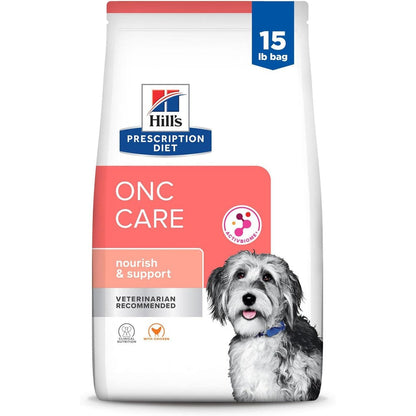 Hill's Prescription Diet ONC Care Chicken Flavor Dry Dog Food Clinical Nutrition For Serious Illness Support 15 Pound Bag