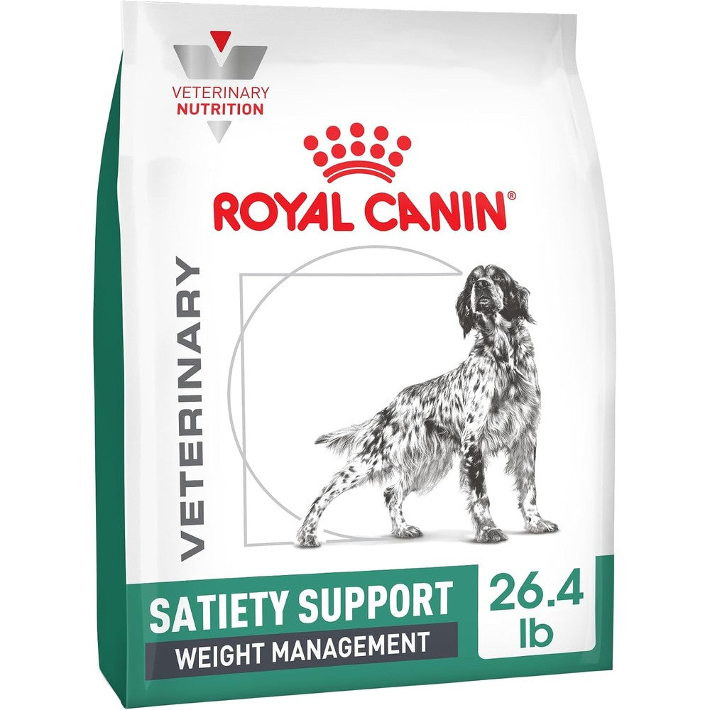 Royal Canin Veterinary Diet Canine Satiety Support Weight Management Dry Dog Food For Overweight Adult Dogs Twenty Six Point Four Pound Bag