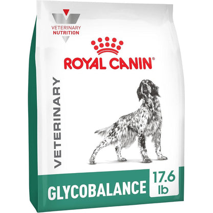 Royal Canin Veterinary Diet Glycobalance Dry Dog Food For Diabetic Adult Dogs Glucose Management Formula Seventeen Point Six Pound Bag