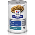 Hill's Prescription Diet Derm Complete Environmental And Food Sensitivities Rice And Egg Recipe Wet Dog Food Thirteen Ounce Cans Twelve Pack