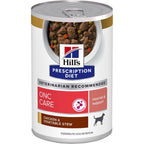 Hill's Prescription Diet ONC Care Wet Dog Food Chicken And Vegetable Stew Critical Care Veterinary Diet 12.5 Ounce Cans 12 Pack