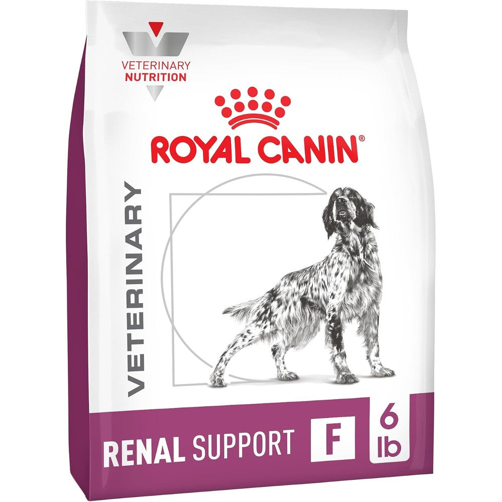 Royal Canin Veterinary Diet Canine Renal Support F Adult Dry Dog Food For Kidney Health Flavorful Kibble Six Pound Bag