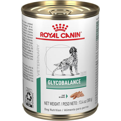Royal Canin Veterinary Diet Canine Glycobalance Adult Loaf In Sauce Wet Dog Food For Diabetes Management 13.4 Ounce Cans Pack Of 12