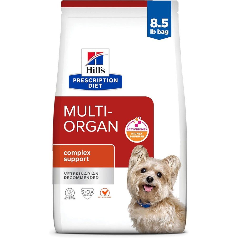 Hill's Prescription Diet Multi-Organ Complex Support Dry Dog Food Chicken Flavor 8.5 Pound Bag