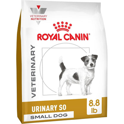 Royal Canin Veterinary Diet Canine Small Urinary SO Adult Dry Dog Food For Small Breed Dogs Eight Point Eight Pound Bag