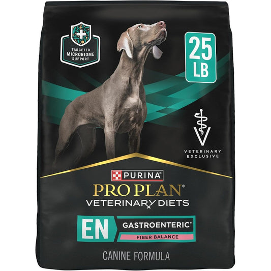 Purina Pro Plan Veterinary Diets EN Gastroenteric Fiber Balance Canine Formula Dry Dog Food For Digestive Health 25 Pound Bag
