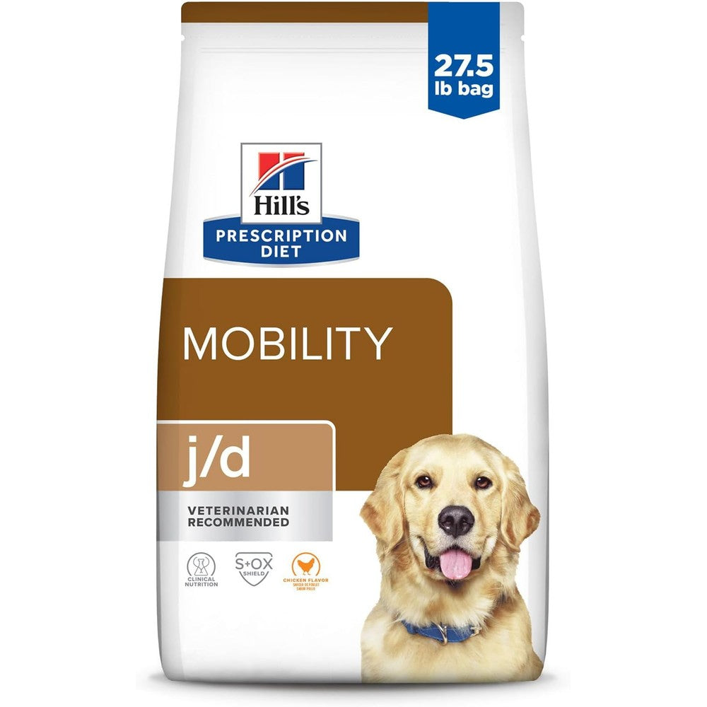 Hill's Prescription Diet j/d Joint Care Dry Dog Food Chicken Flavor 27.5 Pound Bag