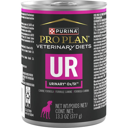 Purina Pro Plan Veterinary Diets UR Urinary Ox St Canine Formula Wet Dog Food Pack Of Twelve Thirteen Point Three Ounce Cans