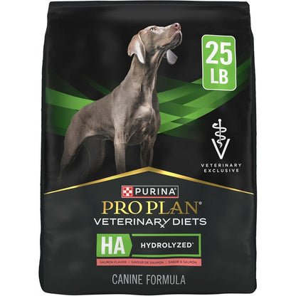 Purina Pro Plan Veterinary Diets HA Hydrolyzed Protein Dry Dog Food Salmon Flavor Formula 25 Pound Bag
