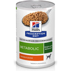 Hill's Prescription Diet Metabolic Weight Management Chicken Flavor Canine Therapeutic Wet Dog Food Thirteen Ounce Cans Twelve Pack