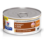 Hill's Prescription Diet k/d Kidney Care Chicken And Vegetable Stew Wet Dog Food Veterinary Diet Five Point Five Ounce Cans Twenty Four Pack
