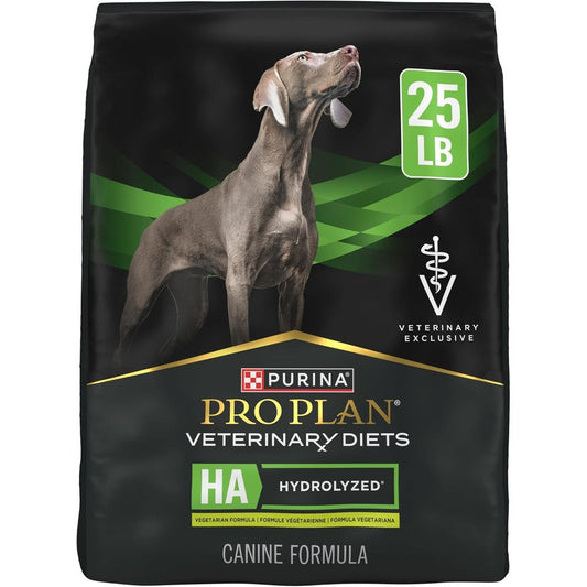 Purina Pro Plan Veterinary Diets HA Hydrolyzed Protein Dog Food Dry Vegetarian Formula 25 Pound Bag