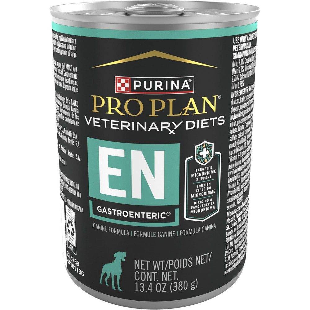 Purina Pro Plan Veterinary Diets EN Gastroenteric Canine Formula Highly Digestible Wet Dog Food Pack Of 12 Cans 13.4 Ounce Each