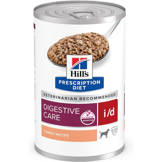Hill's Prescription Diet i/d Digestive Care Wet Dog Food, Turkey Recipe, 13 Ounce Cans, 12-Pack