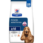 Hill's Prescription Diet z/d Skin and Food Sensitivities Hydrolyzed Chicken Dry Dog Food Formula for Allergy Relief, 25 Pound Bag