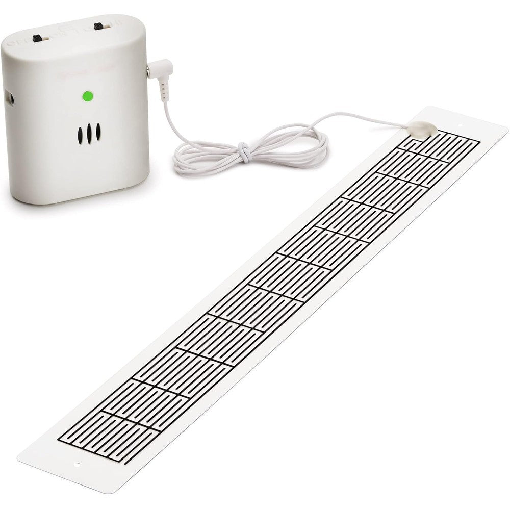 SprayAlert Pet Urine And Moisture Alarm System With Twelve Inch By One Point Six Inch Extra Long Reusable Sensor Pad For Dog And Cat Training
