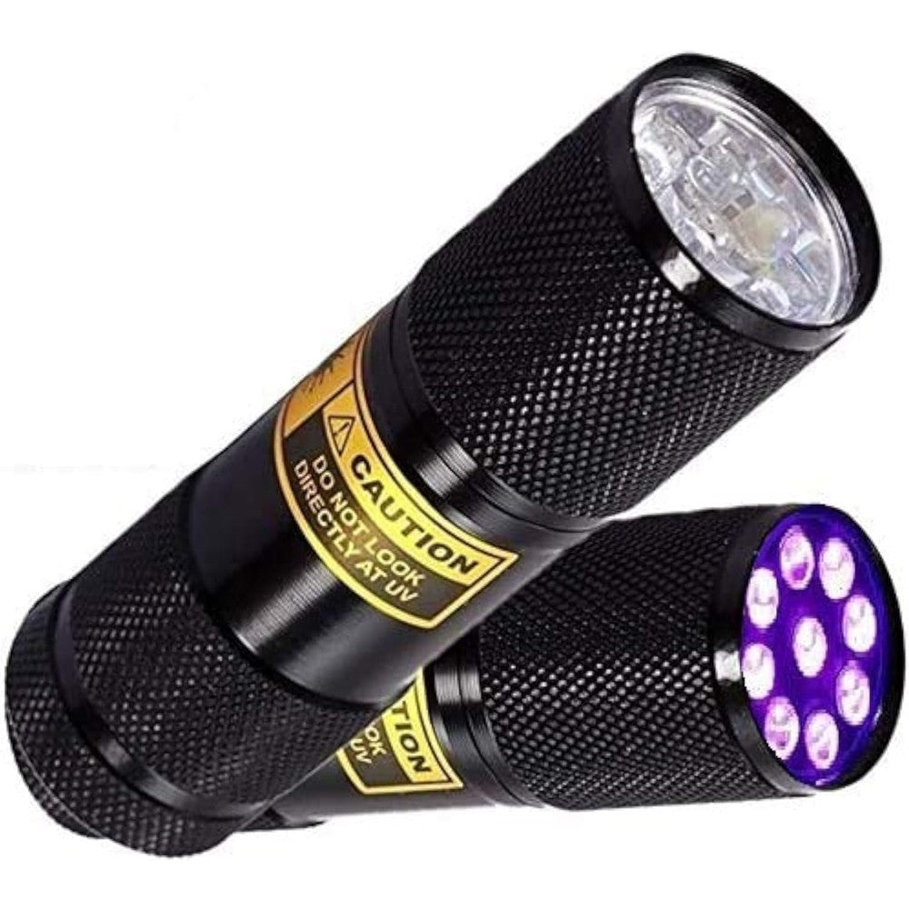 Bright Eyes Ultraviolet Pet Urine Stain Detector And Blacklight Flashlight For Bed Bug Head Lice Or Counterfeit Detection Aluminum 9 Light Emitting...