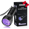 COSOOS Black Light UV Flashlight 21 LED Handheld 395nm Mini Blacklight For Pet Urine Detection And Resin Curing