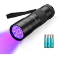 Consciot Ultraviolet Flashlight 12 LED Black Light 395 Nanometer Detector Torch For Dog Urine Pet Stains Bed Bugs And Currency Verification