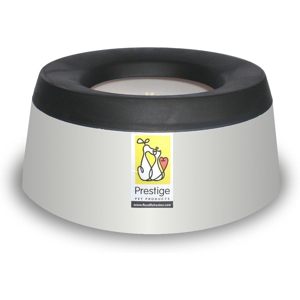 Road Refresher Prestige Pets No Spill Cat And Dog Water Bowl Dispenser Travel Pet Bowl In Grey Large Forty Seven Ounce
