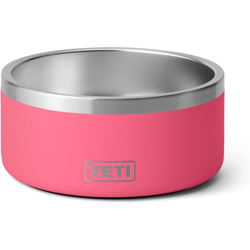 YETI Boomer 4 Stainless Steel Non Slip Food Safe Ultra Durable Dog Bowl For Pets Tropical Pink Four Cup Thirty Two Ounces