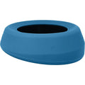 Kurgo Splash Free Wander Dog Water Bowl Non Spill Portable Travel Silicone Pet Feeding Bowl For Car Seats Coastal Blue 24 Ounces