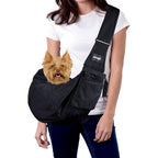 Natuya Pet Dog Sling Carrier Waterproof And Windproof Hands Free Adjustable Shoulder Bag For Small Dogs And Cats Up To Sixteen Pounds