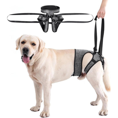 Lianzimau Dog Sling For Large Dogs Adjustable Hind Leg Support Lift Harness Senior Canine Mobility Aid For Back Legs Walking Rehabilitation XL Size