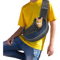 Fdjasgy Pet Sling Carrier For Small Dogs And Cats Breathable Mesh Travel Puppy Bag With Adjustable Strap And Pouch Blue