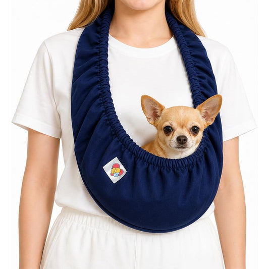 Rogcihe Pet Sling For Small Dogs And Cats With Cozy U-Shaped Neck And Adjustable Strap For Hands-Free Carrying Up To 10 Pounds