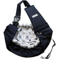 OrgMemory Pet Sling Carrier Adjustable Dog And Cat Shoulder Bag With Heart Pattern For Small Pets Up To Ten Pounds