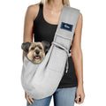CUBY dog and cat sling carrier front view in classic pink