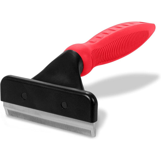 Ryan's Pet Supplies Paw Brothers Deshedding Tool Professional Pet Grooming Brush For Medium And Long Fur Large Size 4 Inches By 6 Inches