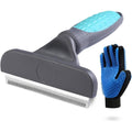 Beiker 2 Piece Pet Grooming Brush Set Undercoat Deshedding Tool And Double Sided Silicone Glove For Dogs Cats And Horses