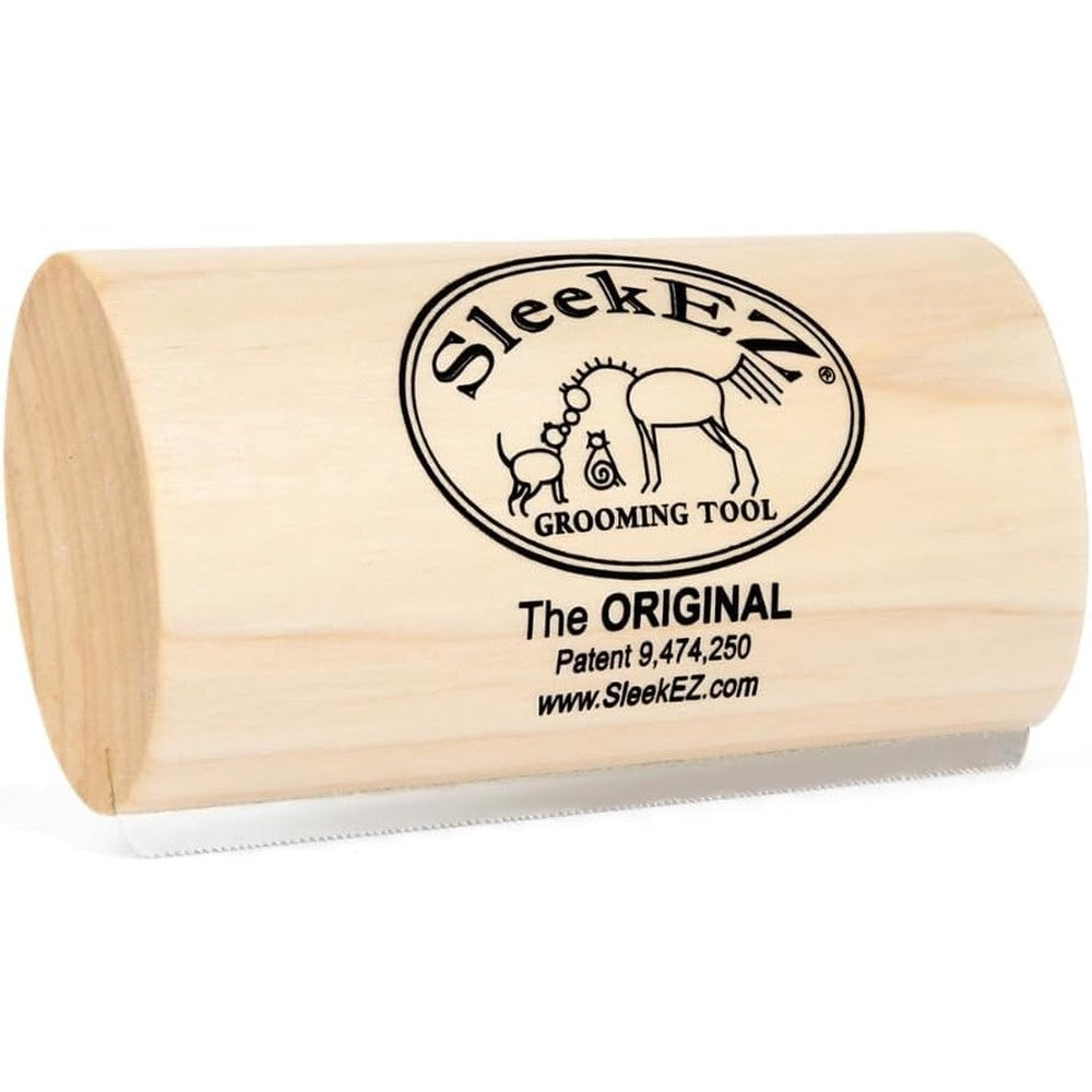 Sleekez Dog Brush For Shedding Patented Deshedding Grooming Tool For Short Medium And Long Coats Made In The United States 5 Inch