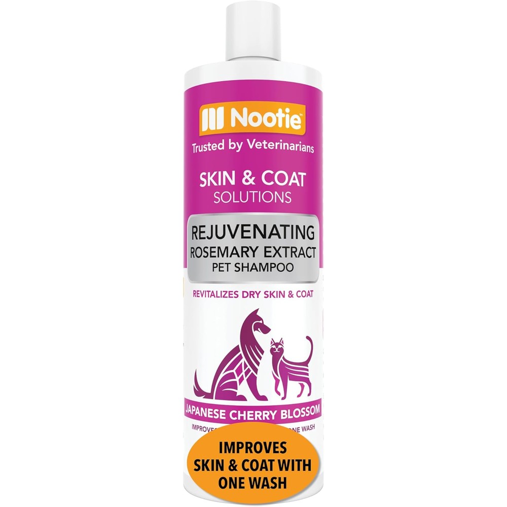 Nootie pet shampoo bottle front view packaging