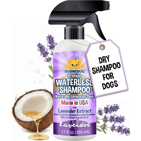 Bodhi Dog Waterless Shampoo For Dogs And Cats No Rinse Dry Shampoo With Lavender Scent 17 Fluid Ounce