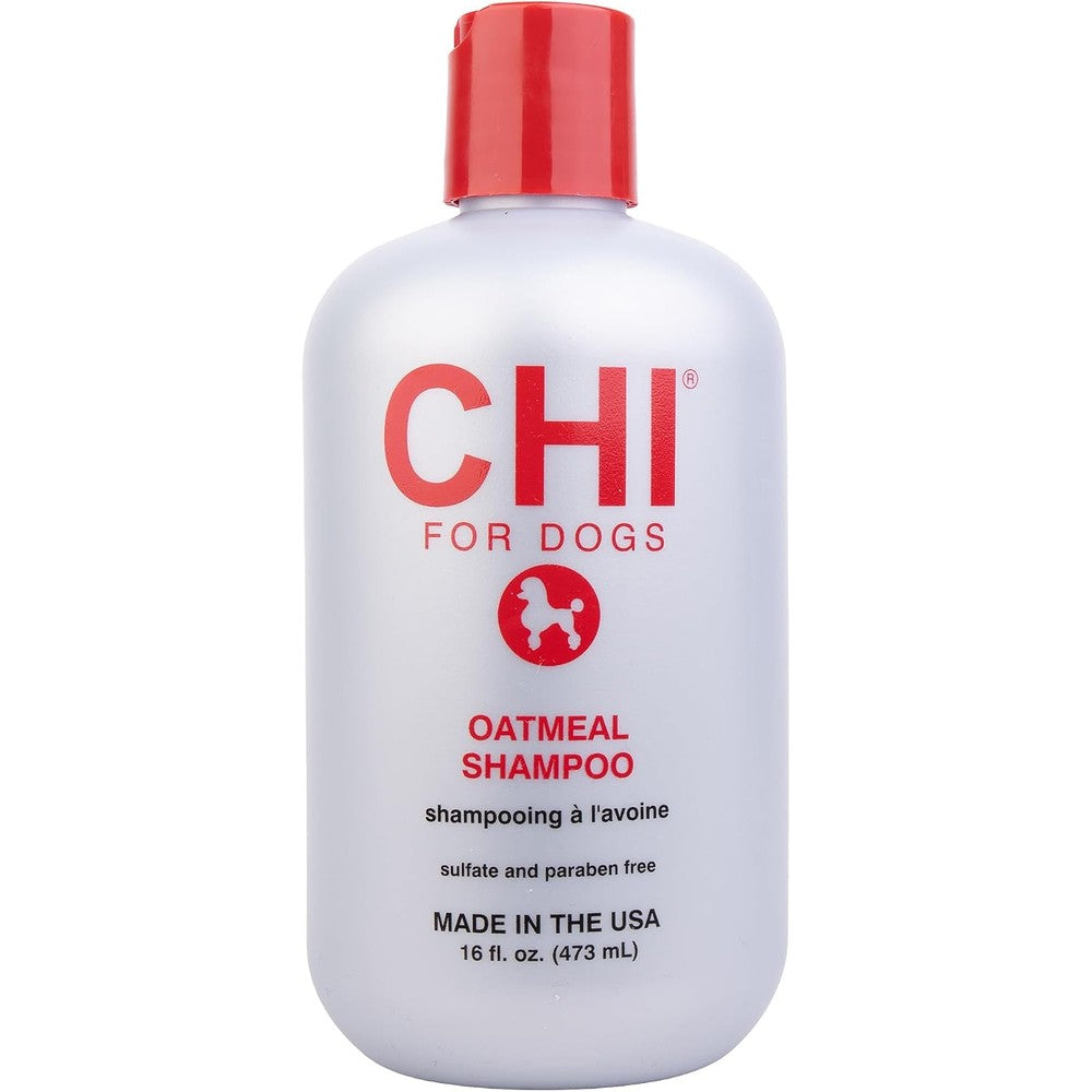 CHI For Dogs Oatmeal Shampoo Gentle Dog Wash For Dry Itchy Skin And Dander Relief Soothing Formula For Puppies And Adult Dogs 16 Fluid Ounce