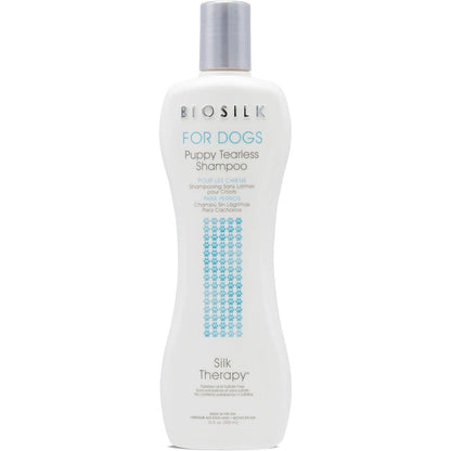 BioSilk For Dogs Puppy Tearless Shampoo Gentle Dog Wash With Silk Proteins And Vitamins 12 Fluid Ounce