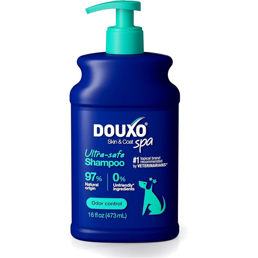 Douxo Spa Skin And Coat Ultra Safe Odor Control Dog Shampoo For Smelly Dogs 16 Fluid Ounce