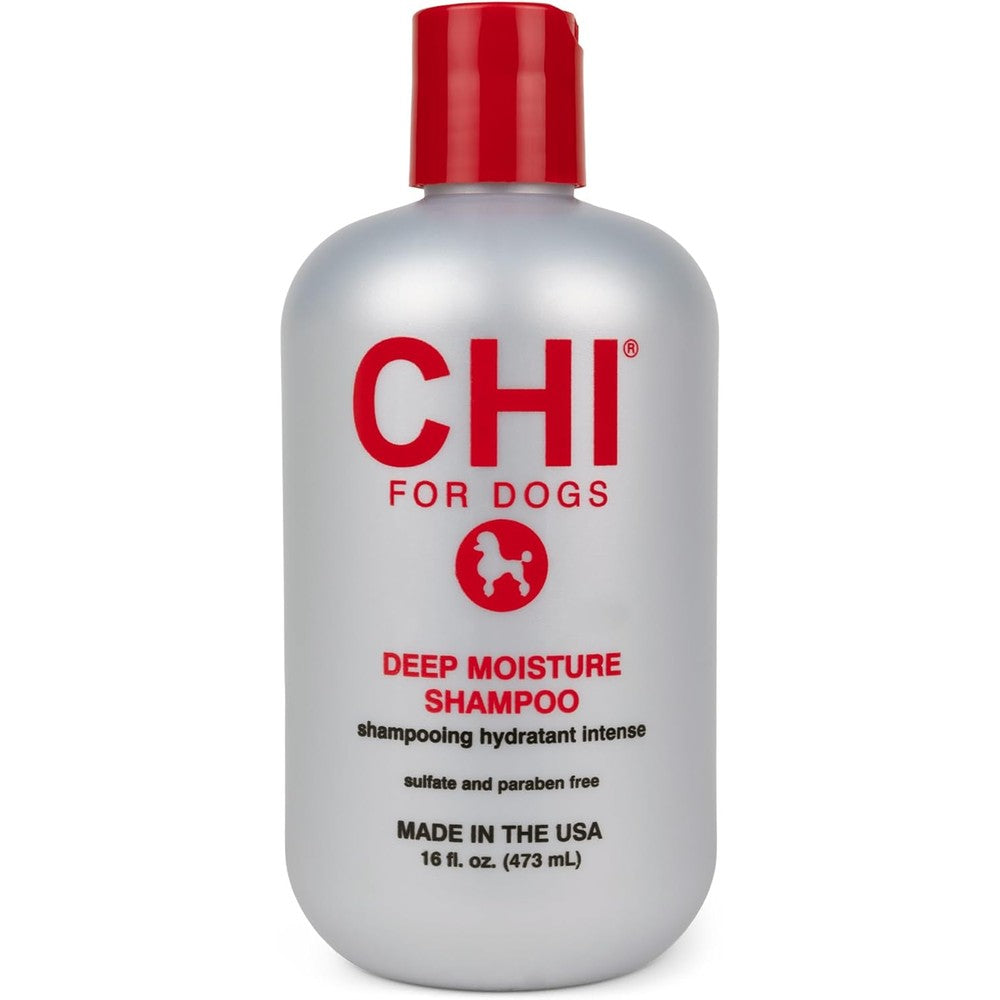 Chi For Dogs Deep Moisture Shampoo Ph Balanced Hydrating Dog Wash For Dry Skin And Brittle Coats 16 Fluid Ounces Made In The Usa
