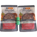 Simply Nourish Homestyle Adult Wet Dog Food Chicken Salmon And Rice Recipe Combo Pack With Biggs Dog Waste Roll Nine Ounce Pouches