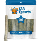 123 Treats Fish Sticks Rolls For Dogs 6 Inches Premium Natural Fish Chews 30 Count Pack